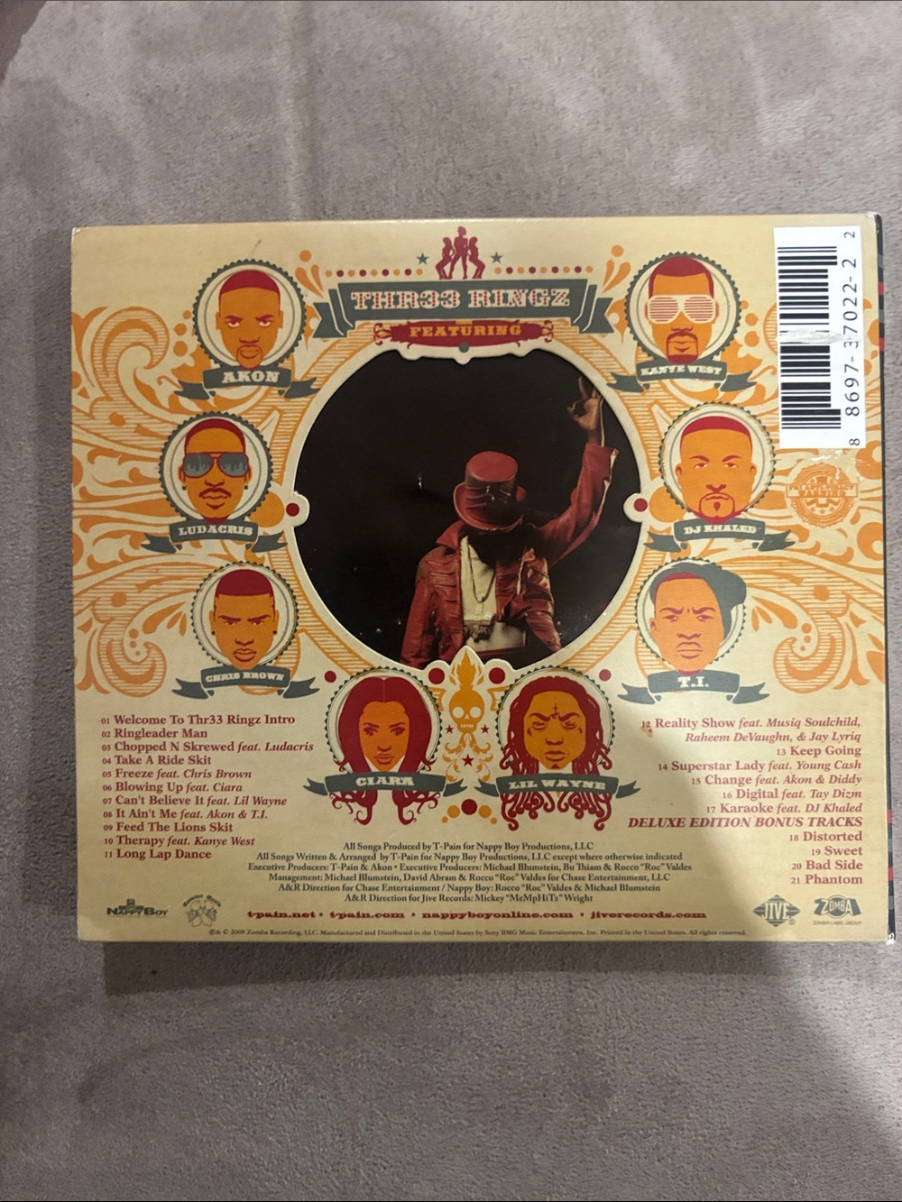 T-PAIN THR33 RINGZ CD - Picture 2 of 2